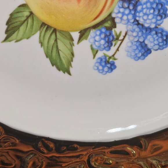 Vintage Rare 22 Karat Crown Of Gold Encrusted 10" Plate by Sabin - Picture 4 of 9